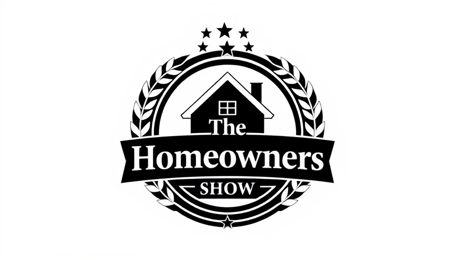 Monochrome emblem for The Homeowners Show Texas.
