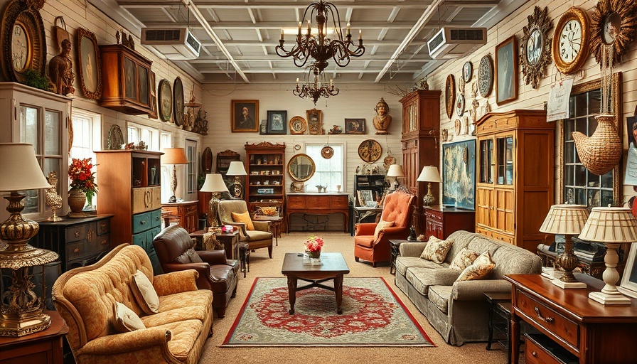 Ohio consignment shop bargains with varied furniture and decor.