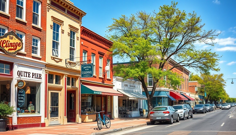 Affordable Georgetown South Carolina historic downtown scene with shops and parked cars.