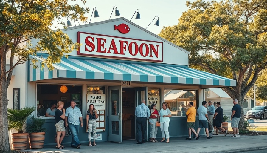Charming seafood restaurant in Georgia's sunny suburb.