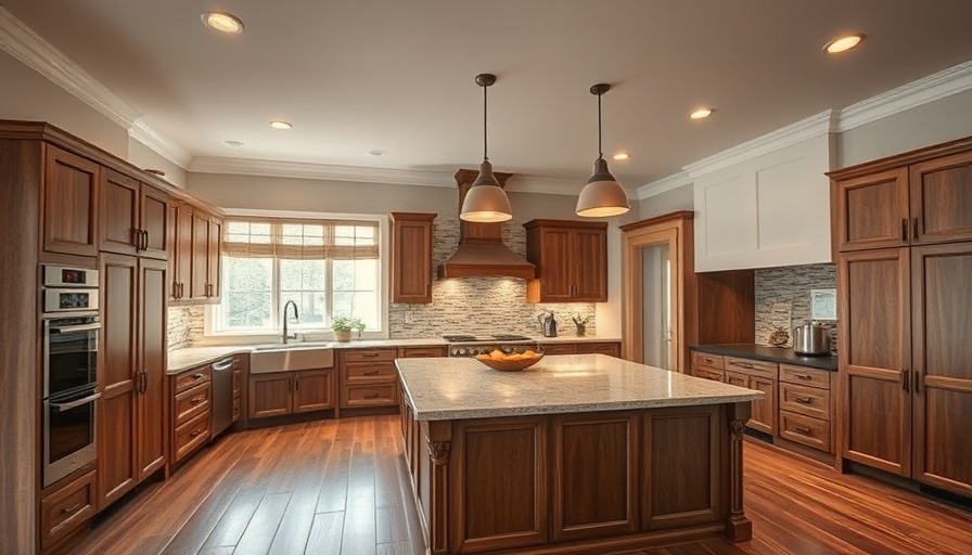 Winter kitchen remodel with modern cabinetry and warm lighting.