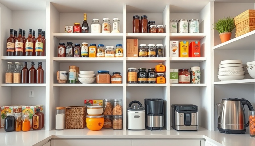 Organized kitchen pantry showcasing efficient kitchen storage
