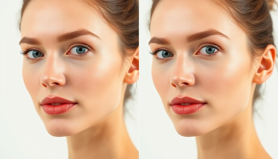 MedSpa treatments before and after skin improvement comparison.