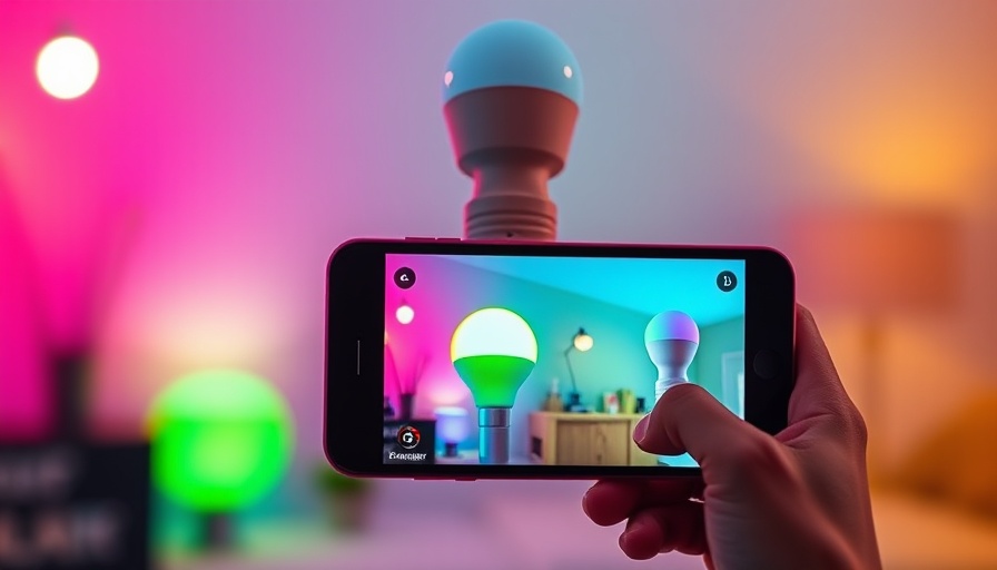 Energizer Smart Cameras with smartphone app display in a colorful setting.