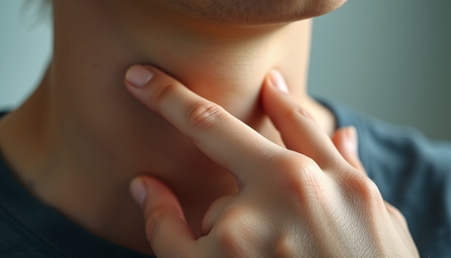 Close-up of neck and hand illustrating skin tightening treatments.