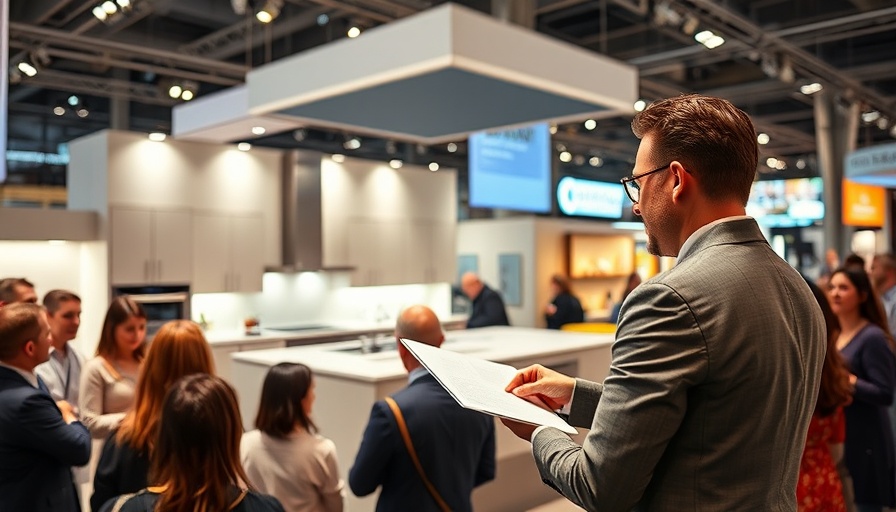 KBIS 2025 kitchen design presentation with engaged audience.