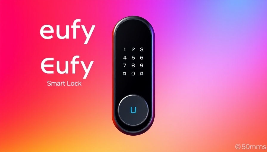 Eufy Smart Lock with vibrant packaging display.