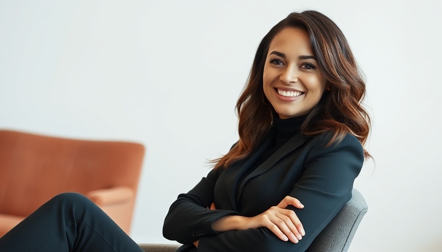 Elegant woman in chair, highlighting luxury kitchen design theme.