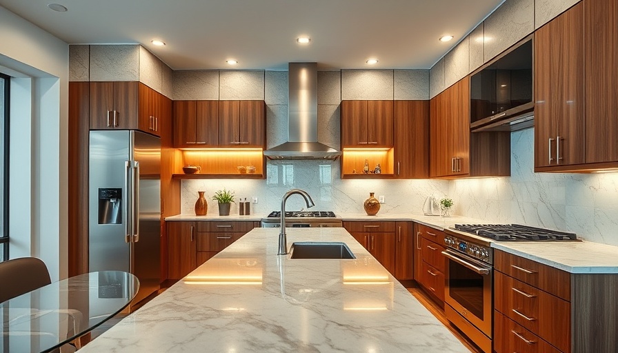 Elegant luxury kitchen design with modern elements.