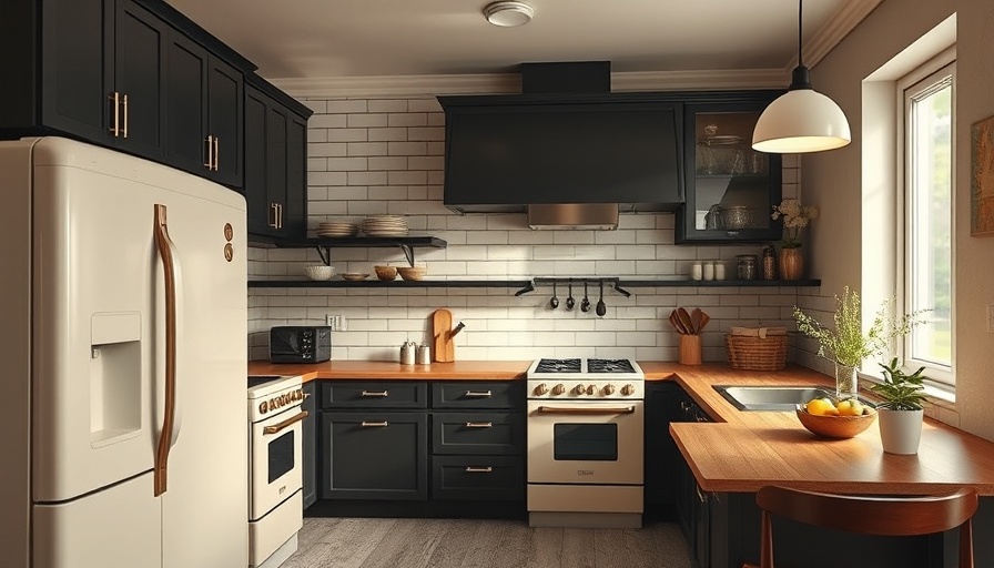 Elegant luxury kitchen with vintage appliances and design