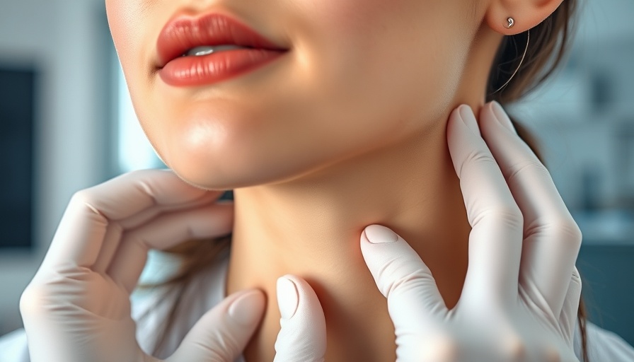 Non-invasive treatments in dermatology: Woman's neck check.