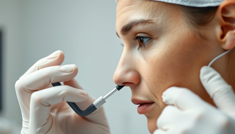 Non-invasive treatments for skin health examination with digital overlay.