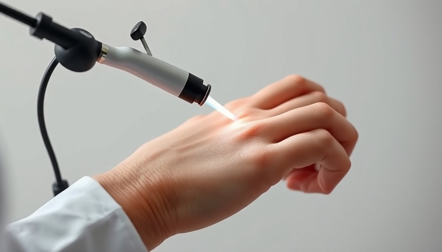 Close-up dermatologist using dermatoscope for non-invasive skin health check.