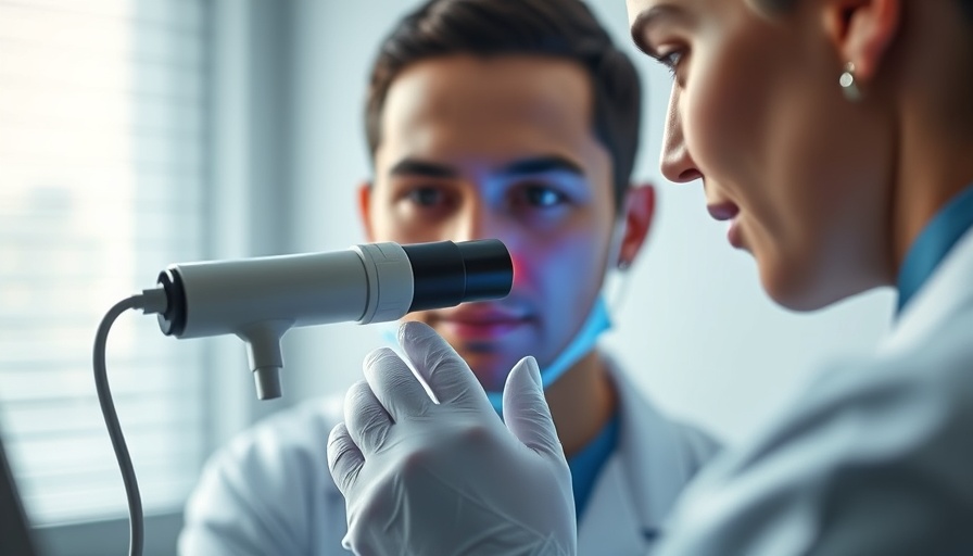 Dermatologist performing non-invasive beauty treatment