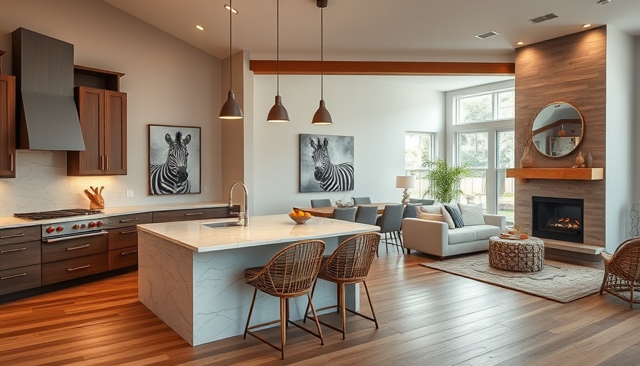Contemporary kitchen with high-tech solutions, warm and stylish.