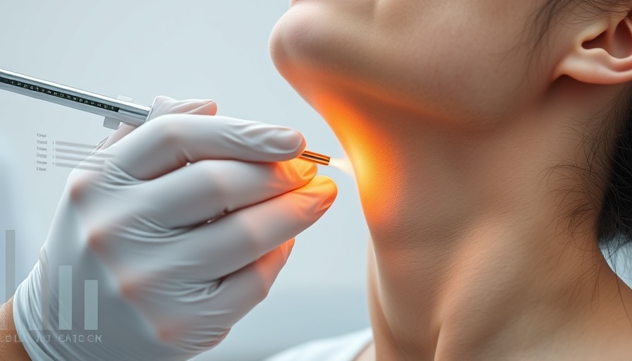 Non-invasive treatments overview with a dermatologist examining a neck.