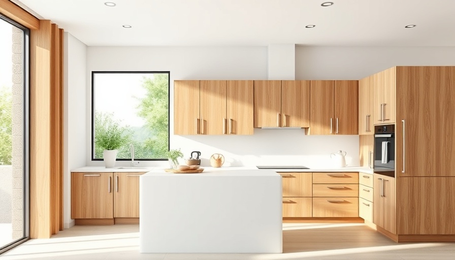 2025 Kitchen and Bath Trends showcasing modern oak cabinets and minimalist decor.