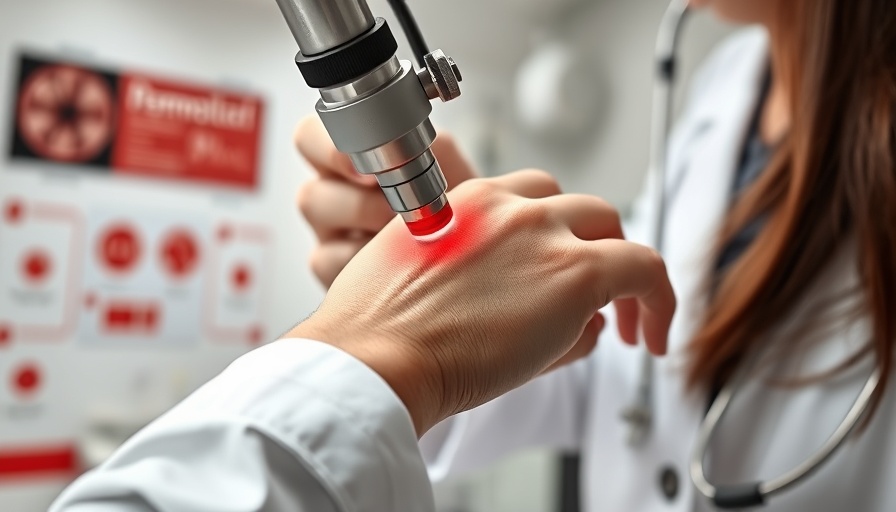 Close-up of dermatology advancements in treatment with dermatoscope.
