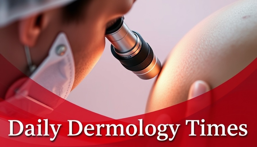 Dermatologist using dermatoscope for non-invasive treatment.