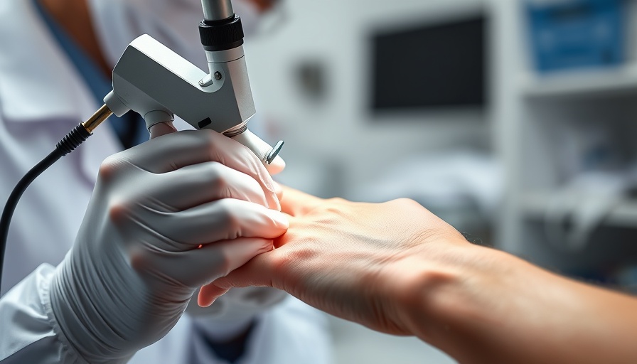 Dermatologist using dermatoscope for skin health advancements