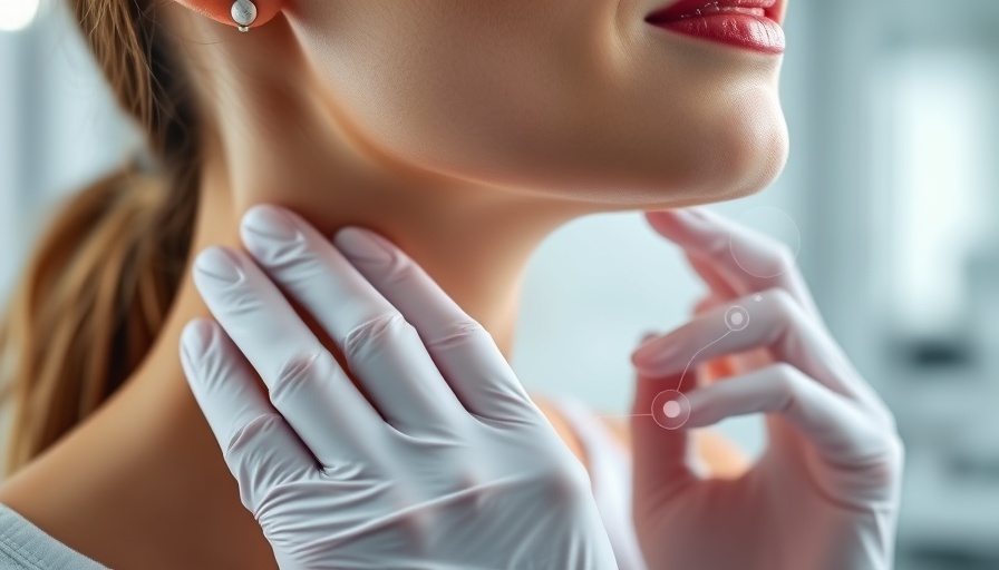 Non-invasive treatments: Dermatology check-up with digital overlay.