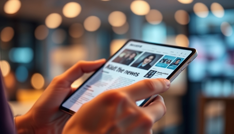 Digital media news reader showcasing dermatology innovations.