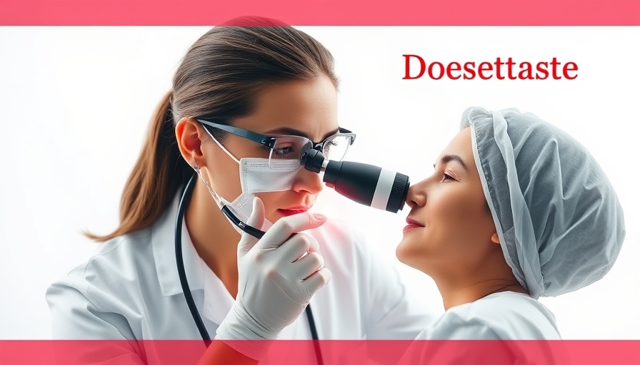 Dermatologist using a dermatoscope for non-invasive skin treatment