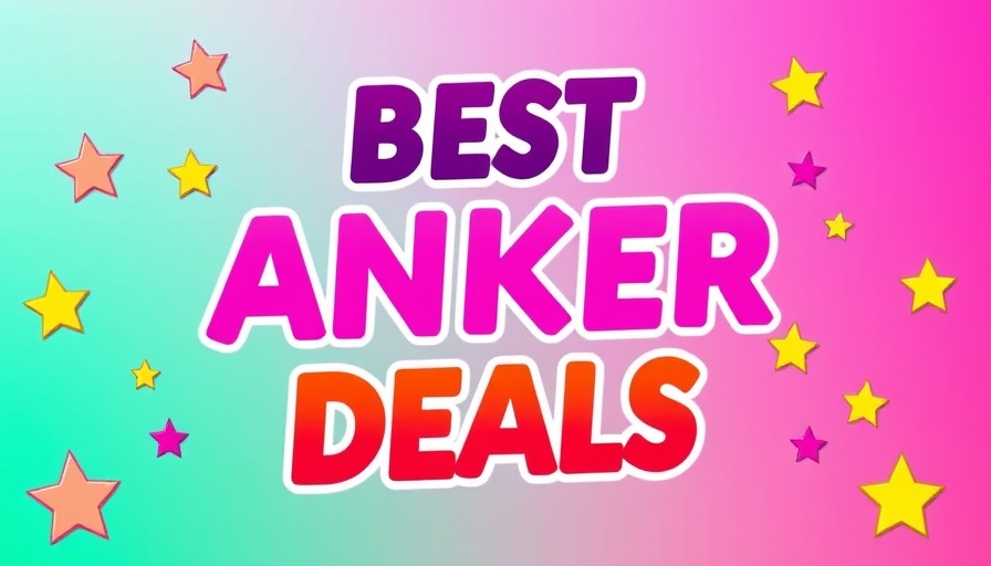 Best Memorial Day Anker Deals promotional graphic with vibrant colors.