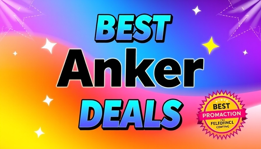 Colorful graphic for Best Memorial Day Anker Deals.