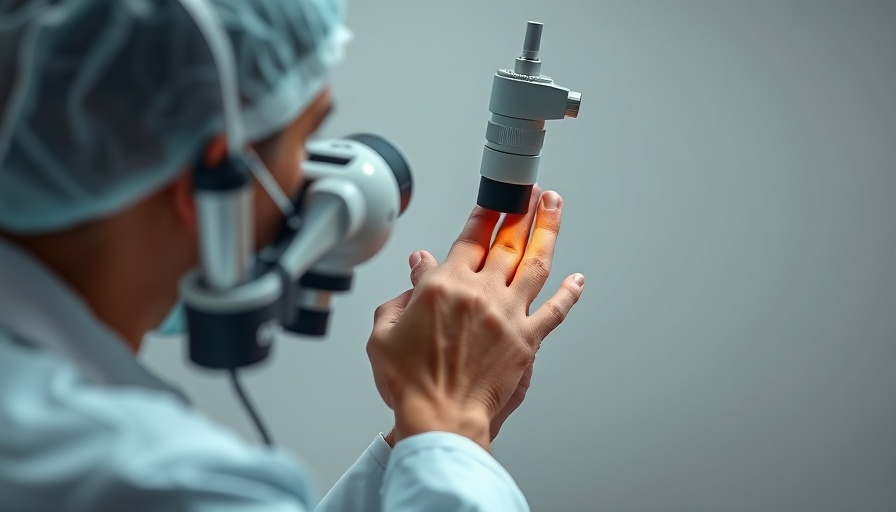 Dermatologist using dermatoscope for early detection melanoma, clinical examination.