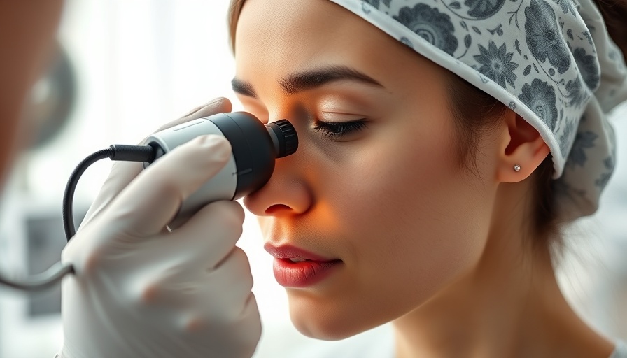 AI Tools Enhancing Skin Care with professional assessment in clinic.