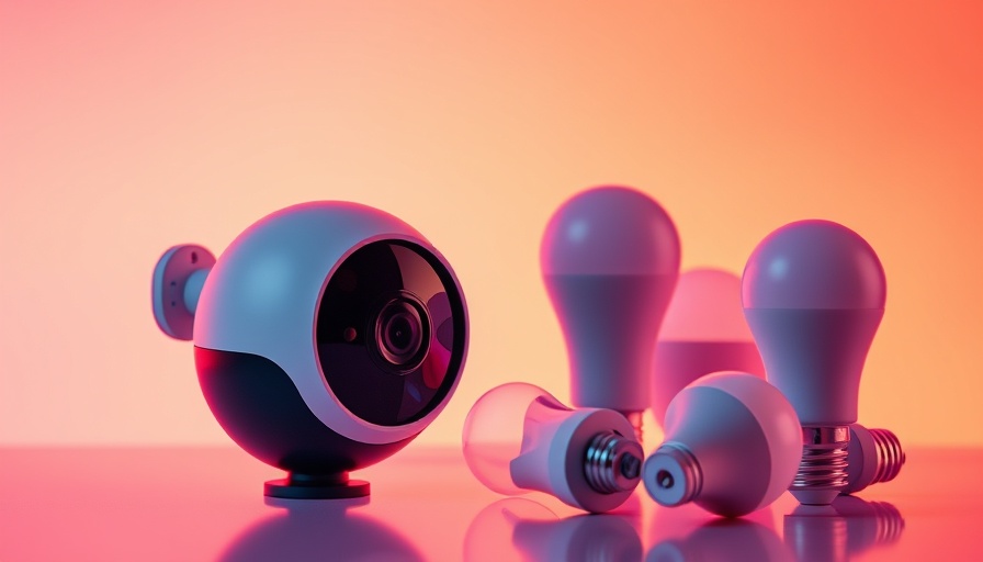 Smart lighting solutions with security camera and smart bulbs.