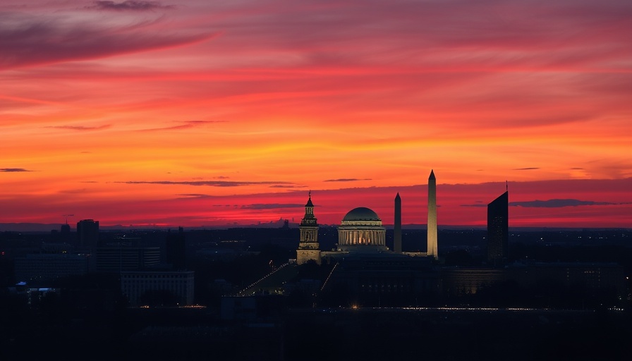 Washington, DC skyline at twilight highlighting non-invasive treatments meeting.