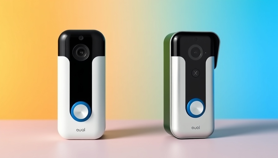 Sleek Blink Video Doorbell Deal displayed with gradient background.