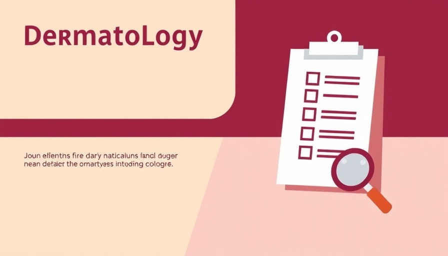 Dermatology ad with icons related to chronic hand eczema treatment.