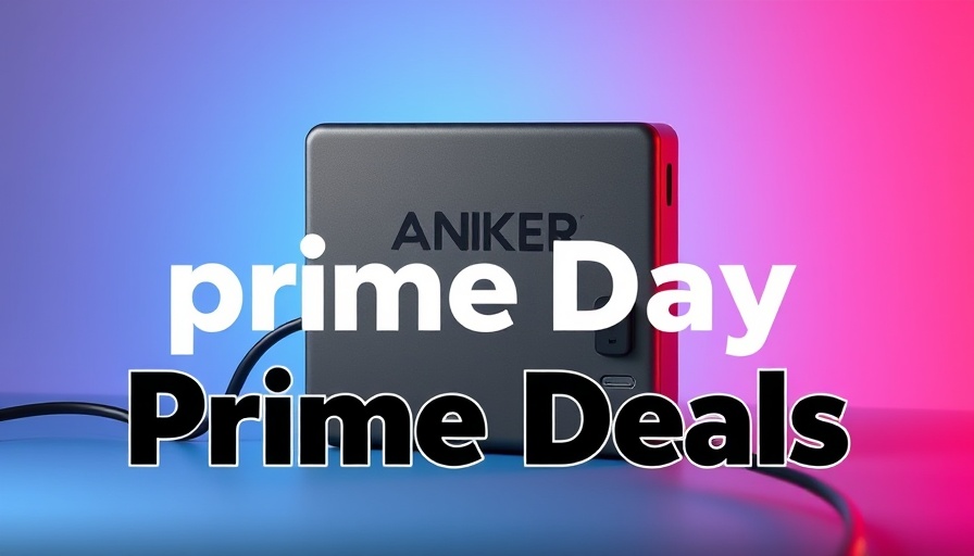Prime Day Anker Deals featuring sleek gray power station.