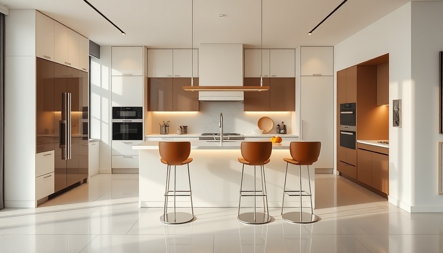 Luxurious modern kitchen design with stylish features.