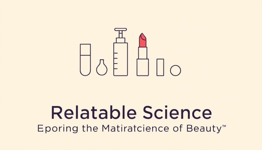 Minimalist beauty science logo exploring materials science.