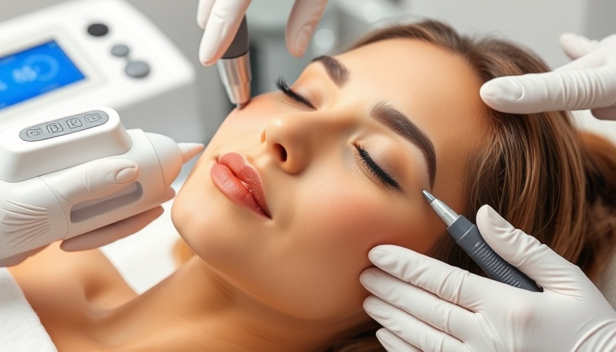 Laser technology for aesthetic medicine in a modern clinic setting.