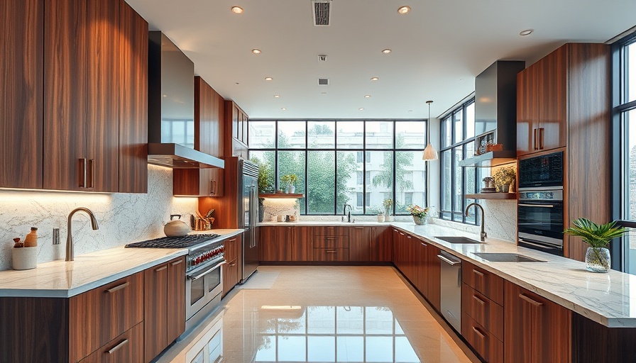 Sleek luxury kitchen design with high-end finishes.