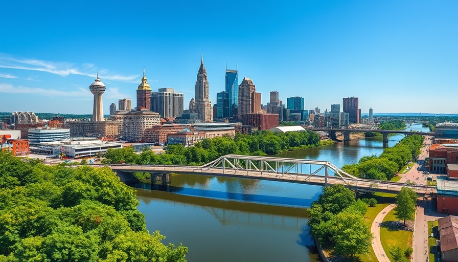 Nashville skyline aerial view with bridges, non-invasive treatments event.