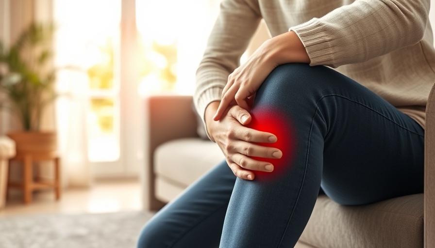 Person sitting and holding knee, exercises for knee pain relief.