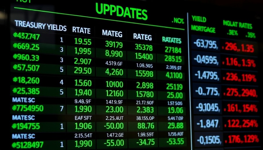 Financial update on Treasury Auctions Impact on Mortgage Rates, featuring treasury yields and mortgage rates data.