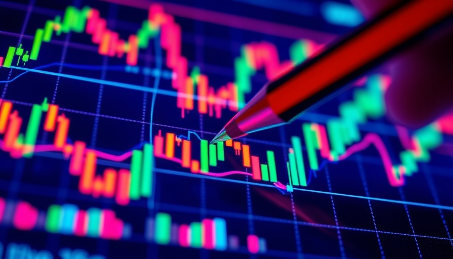 Analyzing stock market data impact, vibrant chart under stylus.