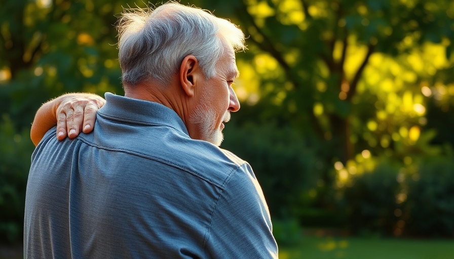 Back pain relief in garden setting, Cannabis extracts for chronic pain relief.