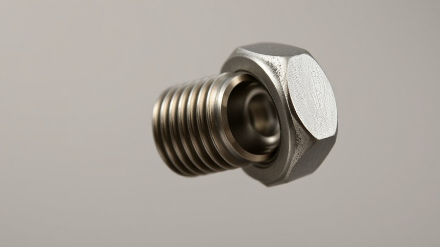 Threaded rod with connector, showcasing non-welded connection method.