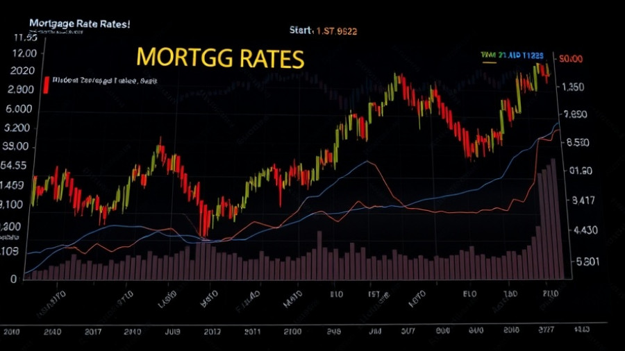 Mortgage Rates Excitement shown with financial data and market chart.