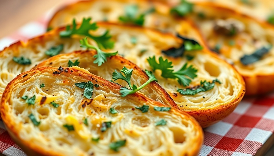 Is Garlic Bread Healthy or Unhealthy debate with garlic bread slices