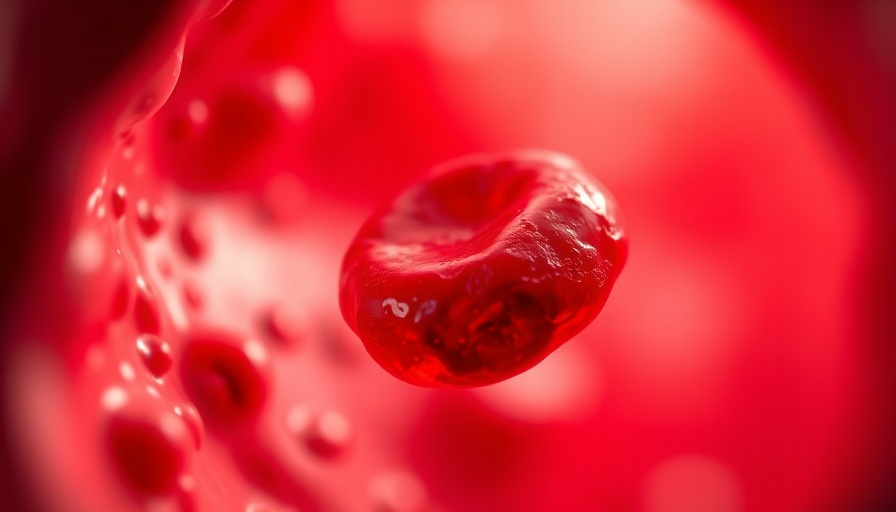 Illustration of blood clot in vessel related to thrombocytopenia outcomes.