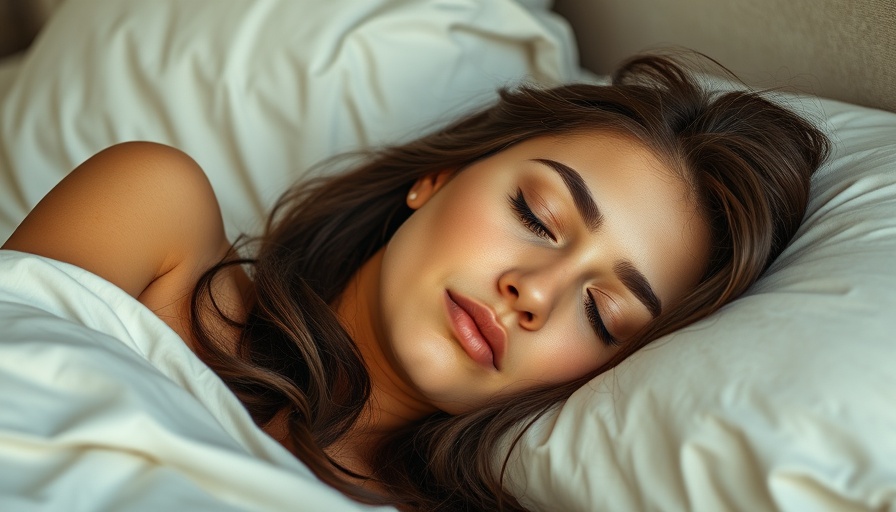 Importance of getting enough sleep: woman sleeping peacefully.